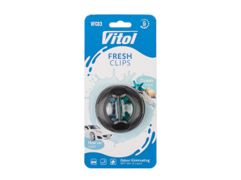 Освіжувач повітря Vitol Fresh Clips New Car + Ocean, кліпса