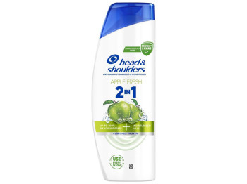 Шампунь 2 в 1 Head & Shoulders Яблочная свежесть, против перхоти, без силикона, 330мл