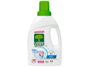 Гель для стирки детских вещей L'Arbre Vert Baby, гипоаллергенный, 20 стирок, 1,2 л