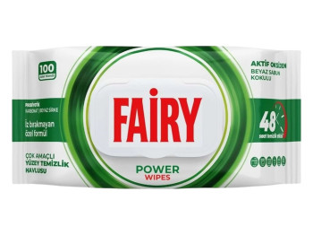 Серветки для очищення поверхонь Fairy Power, 100шт