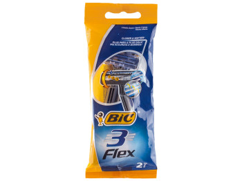 Станок одноразовий для гоління Bic "Flex" 3 леза (ціна за набір 2шт)
