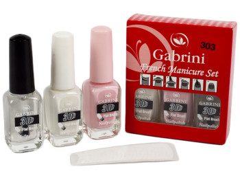 Набор лаков для ногтей GABRINI French Manicure Set №303