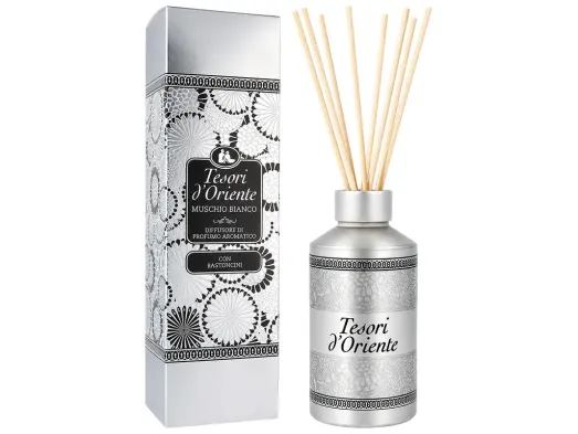 Аромадифузор Tesori d'Oriente Muschio Bianco, білий мускус, палички, 200 мл