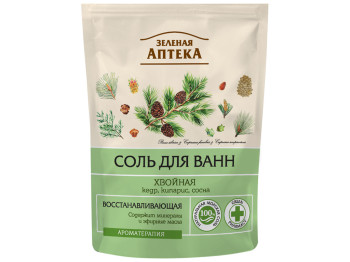 Сіль для ванн "Зелена аптека" Хвойна дой-пак 500г