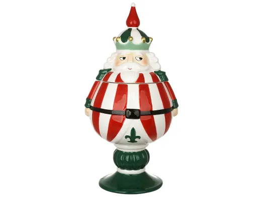 Банка для сладостей Щелкунчик Candy collection на ножке, керамика, 1,1 л, 16,2×15×32,5 см