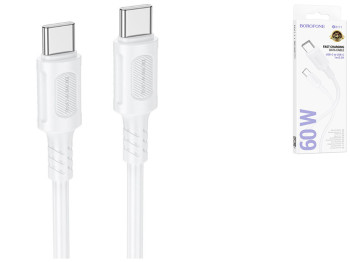 Кабель USB Borofone BX111 60W Type-C to Type-C Колір Білий
