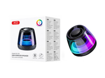 Колонка XO F62, Bluetooth 5.3, 600mAh, Type-C, пластик, 60×50мм, колір чорний