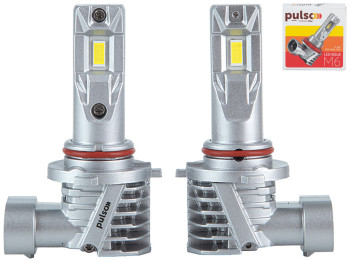 Лампи PULSO LED-chips 7535/9-18v, 2x28w, 6000Lm/6500K, M6-HВ3 (ціна за набір 2шт)