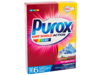 Стиральный порошок для цветного белья Purox Color Bergblumen, 420 г
