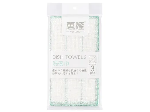Кухонные тряпки Hui Long, 30×30 см, 3 шт, 5 слоев