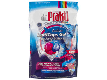 Капсули для прання гелеві двокамерні Dr. Prakti Duo caps Color для кольорового 17х18г