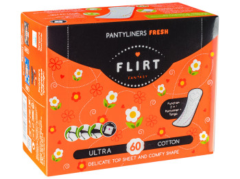 Прокладки Fantasy Flirt fresh "Ultra cotton" щоденні в індив. уп (ціна за уп. 60шт) WKL25Q