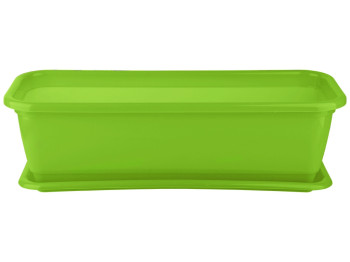 Горшок для цветов балконный с подставкой №0 470x190мм (цвет салатовый) Консенсус