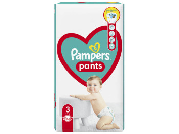 Підгузки-трусики Pampers, одноразові, розмір 3, 6-11кг, 56шт