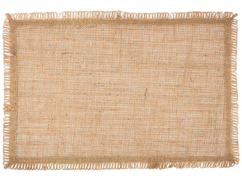 Серветка-плейсмат лляна Rustic натуральний коричневий, 30×45см
