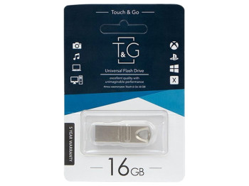 USB флеш-накопичувач T&G 16gb Metal 117, Чорний