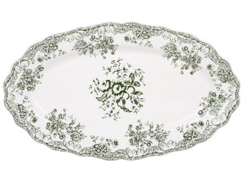 Блюдо овальное фарфоровое Vintage Rose, 36×21см