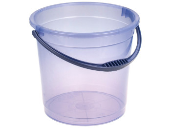 Відро R plastic прозоре, без кришки, фіолетове, 15л, 11504
