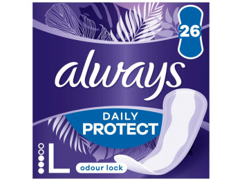 Прокладки щоденні Always Daily Protect Long Нейтралізація запаху, без крилець, 3 краплі, 26шт