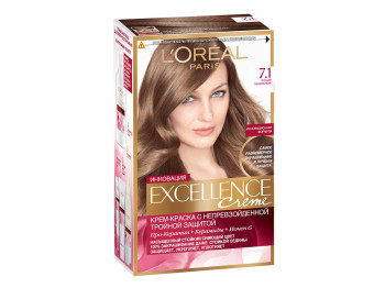 Фарба для волосся "Excellence Creme" підвищеної стійкості, відтінок 7.1