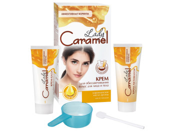 Крем Lady Caramel для обесцвечивания волос на лице и теле (крем-база 50мл крем активатор 50мл)