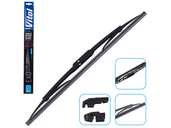 Щітка склоочисника каркасна VITOL EXO 16", 40см (VK-16400)