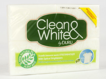 Мыло хозяйственное Duru - Clean&White "Отбеливающее" (цена за 4 куска по 125гр)