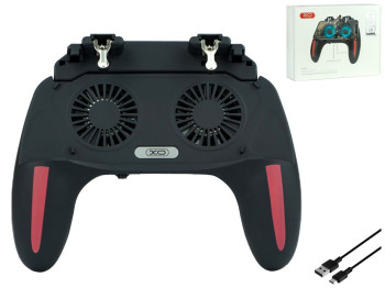 Геймпад XO H10 Dual Fan Charging, чорний