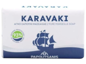 Мило тверде Karavaki класик, 93% натуральних компонентів, свіжий аромат, 125 г