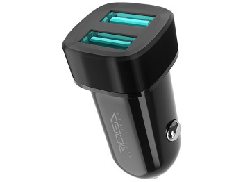 Автомобільний зарядний пристрій Ridea RCC-21012 Grand 2USB 2.4 A Колір Чорний