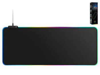 Килимок Twolf P2 Rgb, 800x300x3мм, підсвічування Rgb, кабель 1,8м, гума та текстиль, колір чорний