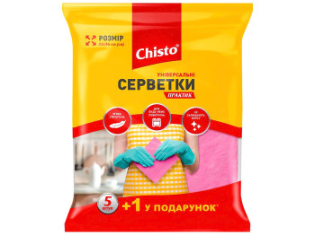 Серветки Chisto Практик, універсальні (ціна за упаковку 6шт)