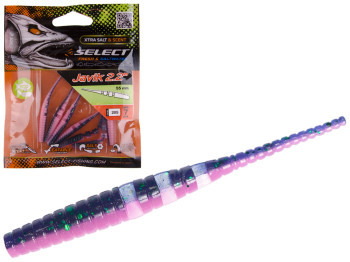 Приманка силиконовая съедобная Select Javik 2,2" col.205 55мм (цена за упаковку 7шт)