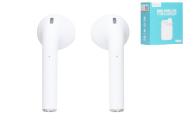 Bluetooth стерео гарнітура Celebrat TWS‑W10, bluetooth 5.0, кейс 300mAh, колір білий (м'ята упаковка