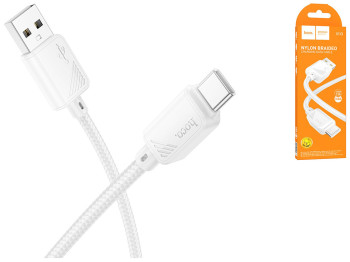 Кабель USB Hoco X113 Type-C 3A Колір Бiлий