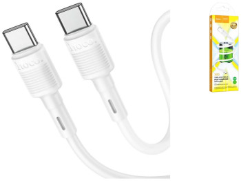 Кабель USB Hoco X83 60W Type-C to Type-C, Білий
