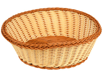 Кошик плетений Home warmth, поліротанг, круглий, 21 см