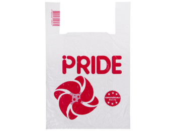 Кульок із ручками типу майка Pride 36х57см (ціна за 1шт)