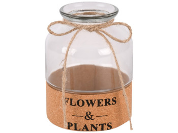 Ваза скляна Flowers&Plants, 7×15см, колір прозорий