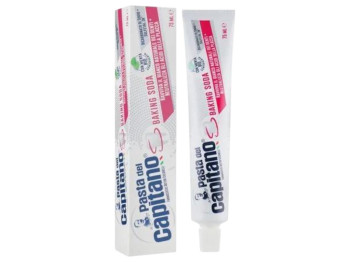 Зубна паста Pasta Del Capitano Baking Soda, з фтором, 75мл, м'ята