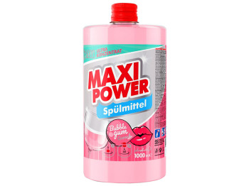 Средство для мытья посуды Maxi Power Бабл Гам, 1л, запаска