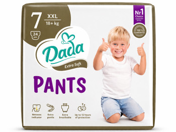Трусики‑подгузники Dada Extra Soft, одноразовые, размер 7, 18+ кг, 24шт
