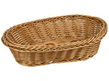 Корзина плетеная Natural Serve, полиротанг, овальная форма, 29×23 см