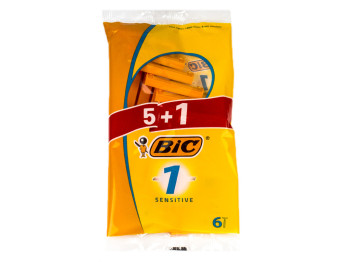 Станки для гоління Bic "Sensitive 1" 1 лезо (ціна за набір 5+1шт)