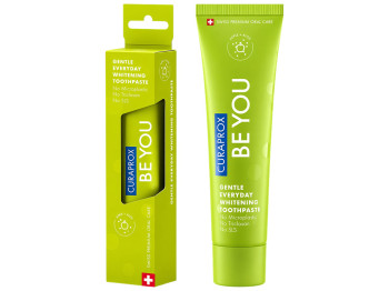 Зубная паста Curaprox Be You Apple Aloe, энзимное отбеливание, ментол, 60мл