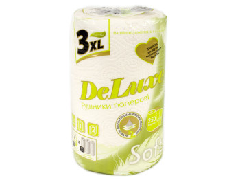 Рушники паперові двошарові DeLuxe 3XL (ціна за 1 рулон)