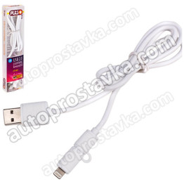 Кабель PULSO USB - Micro USB/Apple 1m white (круглий)