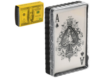 Карти гральні Dollar, пластик, папір, 9×6см, колір золотистий, 54шт