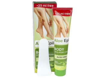 Крем для депіляції Aloe Epil, для тіла, з алое, алантоїном та сечовиною, 125мл