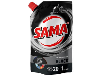Средство для стирки Sama Black, универсальное, 1л, дой-пак
